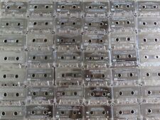 CHOICE QTY LOT 1 TO 100 CLEAR CASSETTE TAPES CRAFTS REPURPOSE PARTY DECORATIONS for sale  Shipping to South Africa
