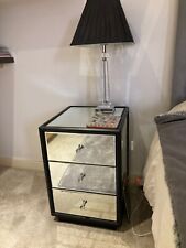 Pair mirrored bedside for sale  LEEDS