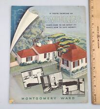Folleto de catálogo de guía publicitaria vintage 1939 de Montgomery Ward segunda mano  Embacar hacia Mexico