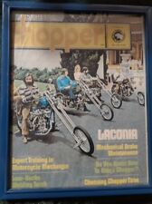 Capa de revista Street Chopper outubro 1972 arte emoldurada  comprar usado  Enviando para Brazil