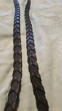 Brown leather plaited for sale  MATLOCK