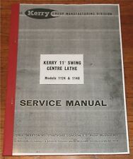 Kerry lathe manual for sale  Shipping to Ireland
