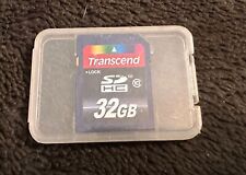 Tarjeta de memoria flash Transcend 32 GB 32 GB SDHC clase 10 200x segunda mano  Embacar hacia Argentina