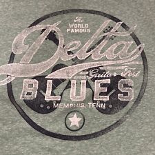 Camiseta Gráfica Delta Guitar Fest Blues Memphis Tenn para Hombre Talla 2XL Color Gris segunda mano  Embacar hacia Argentina