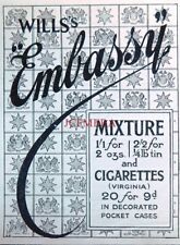 Wills embassy tobacco for sale  SIDCUP