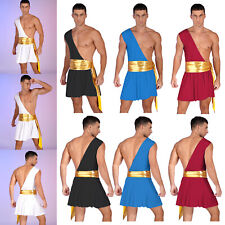 Fantasia masculina sexy de toga um ombro roupa de cosplay grega antiga para Halloween comprar usado  Enviando para Brazil