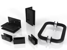 NEW Glass Warehouse Door Hinge/Handle Hardware Matte Black, used for sale  Shipping to South Africa