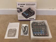 Used, Teyun 4-channel Microphone Digital Mixer DJ Broadcast KTV Mixing Amplifier  for sale  Shipping to South Africa