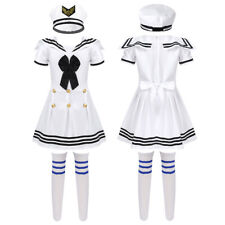 Uniforme escolar infantil feminino vestido marinheiro fantasia cosplay coro performance roupa comprar usado  Enviando para Brazil