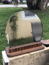 Vintage Early 1900’s Art Deco Travel Table Top Vanity Mirror 17”   for sale  Shipping to South Africa