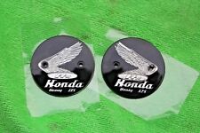 Honda Benly 125cc C92 C95 CA92 CA95 CB92 CS92 L/R Tanque Insignias Emblema Plata NUEVO segunda mano  Embacar hacia Argentina