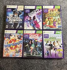 Microsoft Xbox 360 Kinect Game Bundle Lot of 6 Kinect Sports Dance Central CIB, used for sale  Shipping to South Africa