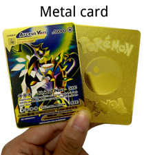 Pokémon 10000point cartões de metal TCG Arceus VMAX presentes Pokemon dourados para crianças novos comprar usado  Enviando para Brazil