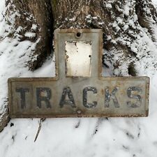 Antique Cast Iron Railroad Tracks Sign Louisville Kentucky Peerless for sale  Shipping to Canada