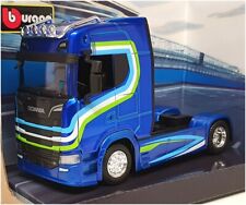 Caminhões personalizados Burago escala 1/43 cabines 18-32206 - Caminhão Scania - Azul comprar usado  Enviando para Brazil