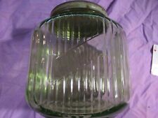 Large Green Hoosier Sugar or Coffee Jar Vintage 1930s Depression Glass for sale  Kearney