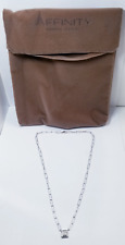 QVC Affinity 0.25 cttw Paperclip Necklace, Sterling Silver for sale  Shipping to South Africa
