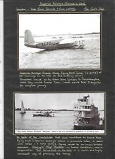 HISTÓRICO DE AVIAÇÃO - Barcos voadores Imperial Airways - 5 imagens. comprar usado  Enviando para Brazil