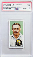 1938 John Player & Sons Cricketers #38 Don Bradman Cricket Card PSA 5 EX GOAT for sale  Shipping to South Africa