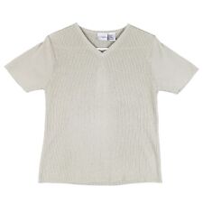 Used, C C Hughes Top Womens Medium Beige  Rib Short Sleeve Shirt  for sale  Shipping to South Africa