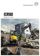 Volvo ECR50D 10 / 2015 catalogue brochure pelle excavator Bagger, używany na sprzedaż  PL