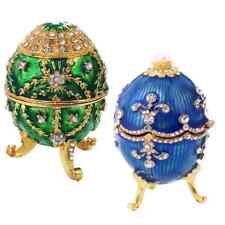 Caixa de joias de cristal ovo de Páscoa anel de casamento colar organizador de pulseira comprar usado  Enviando para Brazil