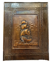 Vintage embossed Copper Fire Screen for sale  Shipping to South Africa