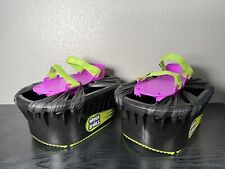 Moon Shoes Anti-Gravity Trampoline Big Time Toys Purple & Black Bounce EUC, used for sale  Shipping to South Africa