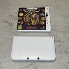 Console Nintendo 3DS XL (branco) com caneta preta e jogo Professor Layton, usado comprar usado  Enviando para Brazil