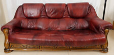 Piece leather sofa for sale  WOKING