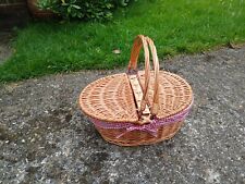 Portable wicker picnic for sale  Shipping to Ireland