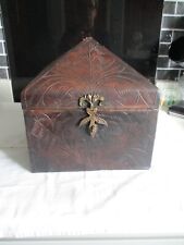 Wooden leather bound for sale  STOKE-ON-TRENT