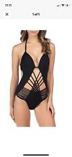Kenneth Cole  One Piece Swimsuit - Women's Size XL 48431 - Black Sexy Strappy for sale  Shipping to South Africa