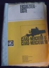 Kombajny zbożowe Claas Mercator S + 70 Lista części zamiennych na sprzedaż  Wysyłka do Poland