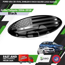 FORD BLACK 3D OVALEMBLEM 9 INCH BLACK LOGO BADGE FOR Grille/Tailgate 2004-2016 for sale  Shipping to South Africa