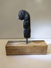 Indonesian Carved Wood Kris Handle w/ Mythical Figure on Wood Base for Display for sale  Cincinnati