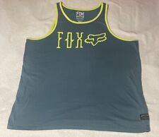Camiseta regata masculina Fox Racing tamanho XL sem mangas basquete verde amarela comprar usado  Enviando para Brazil