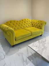 yellow sofa for sale  LEICESTER