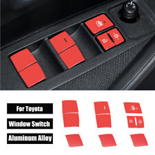 Used, Red Aluminum Car Door Window Lift Switch Button Trim For Toyota Corolla 2019-24 for sale  Shipping to South Africa