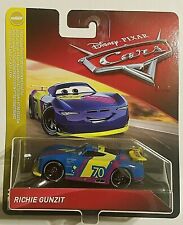 CARS 3 - RICHIE GUNZIT racer GASPRIN TEAM - Mattel Disney Pixar usato  Roma