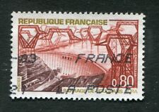 Timbre oblitéré FRANCE YT n° 1583 : Barrage de VOUGLANS - JURA - 1969, occasion d'occasion  Gérardmer