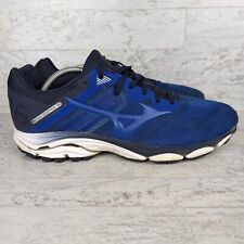 Tênis de corrida Mizuno Wave Inspire 16 masculino tamanho 12.5 EE Waveknit 411161 TBTB azul comprar usado  Enviando para Brazil