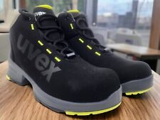 UVEX 1 Lace Up Boots 8545.8 S2 SRC Men's Safety Shoes Boots Black SZ 10 EU 43 for sale  Shipping to South Africa