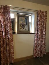red cream curtains for sale  UK