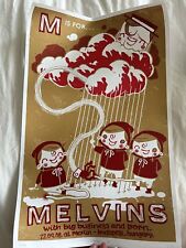 Melvins show poster for sale  CARDIFF