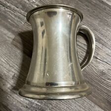 Leonard Eales of Sheffield English Pewter Tankard Glass Bottom for sale  Shipping to South Africa