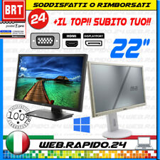 Używany, PC MONITOR SCHERMO LCD 22" (DELL,HP) VGA HDMI DISPLAY FULL HD OTTIMO 19 20 23  na sprzedaż  Wysyłka do Poland