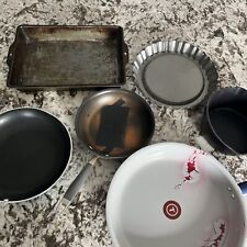 Lote de 6 sartenes antiadherentes T-fal 10" todas las variedades dañadas, usado segunda mano  Embacar hacia Argentina