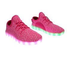 Used,  7 LED Light Up Lace Up Luminous Shoes Sneaker  USB Rechargeable PINK for WOMEN for sale  Shipping to South Africa