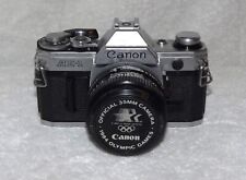 Canon AE-1 Black & Silver 35mm SLR Film Camera with Canon FD 50mm 1:1.8 Lens for sale  Shipping to South Africa